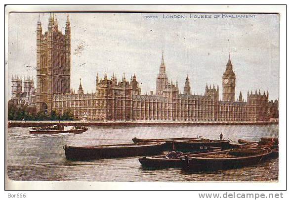 OLD GREAT BRITAIN POSTCARD - London - House Of Parliament - Houses Of Parliament