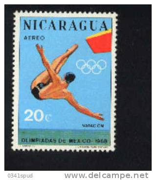 Nicaragua  **  Never Hinged  Plongeon  Tuffi Diving - Kunst- Und Turmspringen