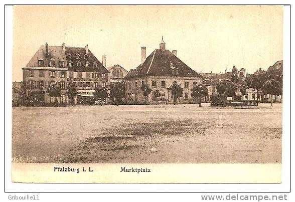 PHALSBOURG  -  PFALZBURG I. L.  -   ** MARKTPLATZ **   -   Editeur: Julius MANIAS   N°15 - Vic Sur Seille