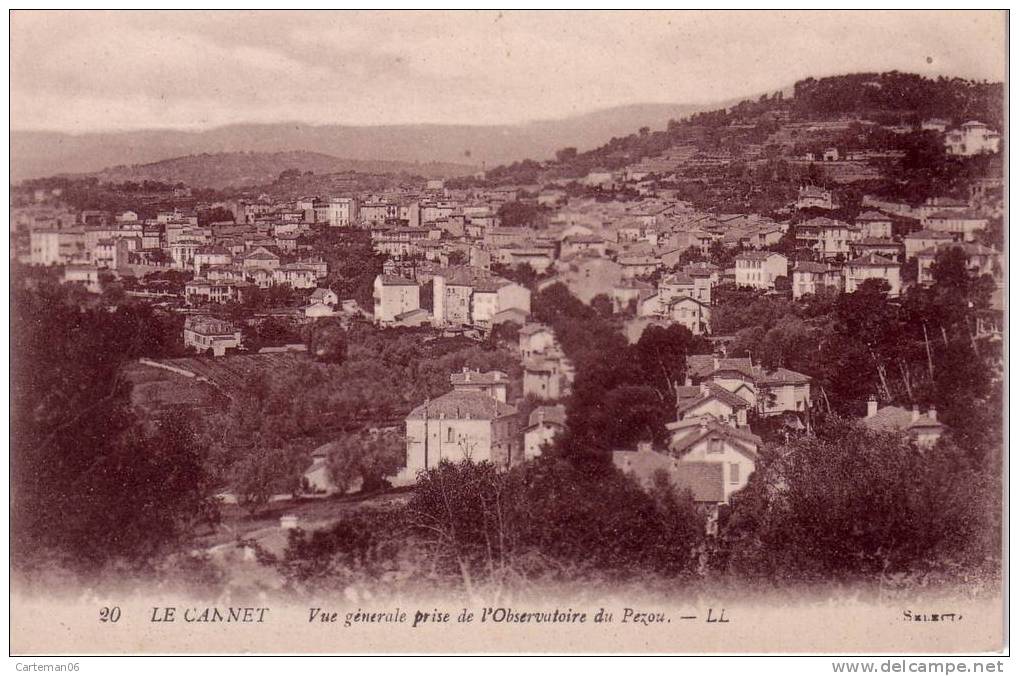 06 - Le Cannet - Vue Générale Prise De L'Observatoire Du Pezou. - Le Cannet