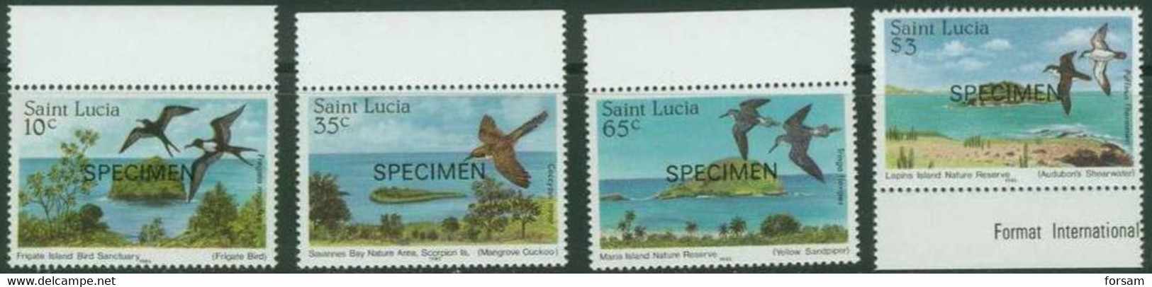 St.LUSIA..1985..Michel # 771-774...MLH...SPECIMEN. - St.Lucia (1979-...)