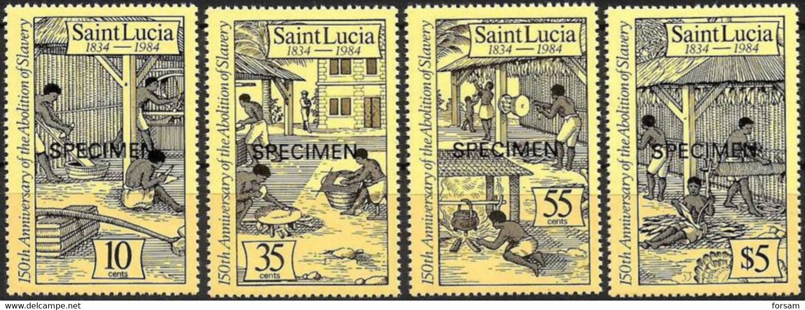 St.LUSIA..1984..Michel # 688-691...MNH..SPECIMEN. - St.Lucia (1979-...)