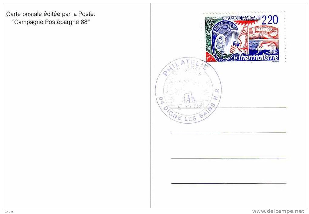Campagne Postépargne 88. CARTE POSTALE EDITEE PAR LA POSTE - Postal Services