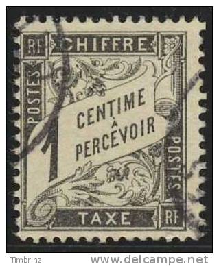 FRANCE 1881 - Yv.  TX 10 Oblit.   Cote = 2,50 EUR - Taxe Type Duval ..Réf.FRA12866 - 1859-1959 Usati