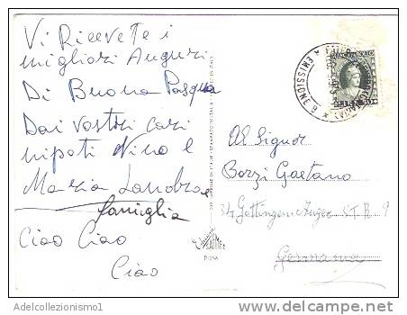 3235)cartolina Con Frode Postale Con Marca Da Bollo Da 50£  Da Paternò A Gottingenicherg Il 26-3-1975 - Fiscali