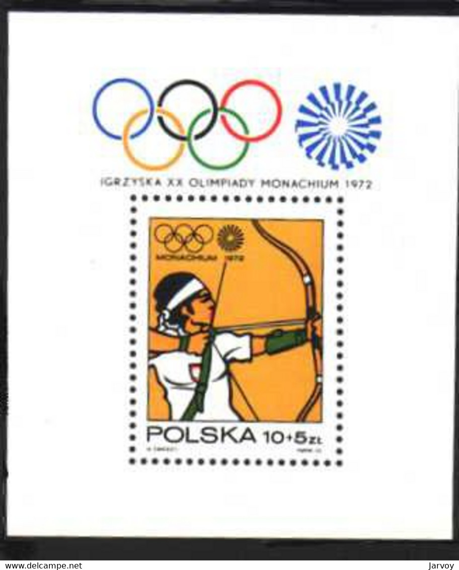 Pologne (Poland) 1972, Olympic Games In Munchen, Y&T BF57 Et 1995-2002 - Neufs