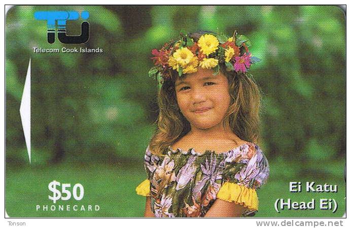 Cook Islands, COK5, $50, Ei Katu- Matirita, Mint. - Cook-Inseln