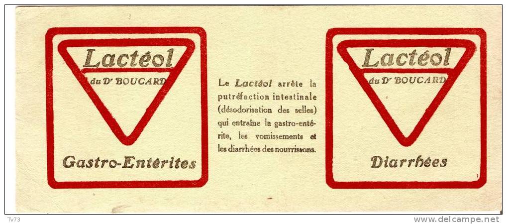#Bv067 - Buvard LACTEOL Du Dr Boucard - Produits Pharmaceutiques