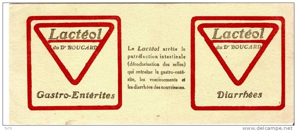 #Bv067 - Buvard LACTEOL Du Dr Boucard - Drogisterij En Apotheek