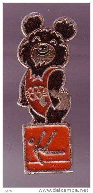 GYMNASTICS - OLYMPIC GAMES 1980. Moscow ( Russia Pin ) * Badge Gymnastic Gymnastique Gym Gimnasia Gymnastik Ginnastica - Gymnastik