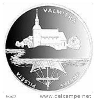 Latvia - 1 Lats Silver Coin  City VALMIERA 31.47 Gramm  2000 Year - Latvia