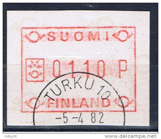 FIN Finnland ATM 1986 Mi 1 110 P ATM - Oblitérés