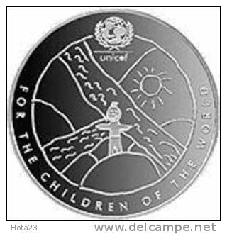 Latvia - 1 Lats Silver Coin UNICEF ; CHOLDREN -  2000 Year - Letonia