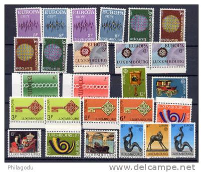 Luxembourg, Petit Lot D’Europa Neuf ++ 9 Années Différentes Par Un Ou 2 ++ - Unused Stamps