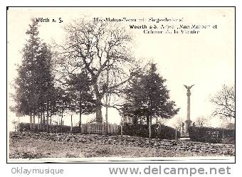 Carte De Woerth (arbre,,mac-mahon Et Colonne De La Victoire) - Woerth