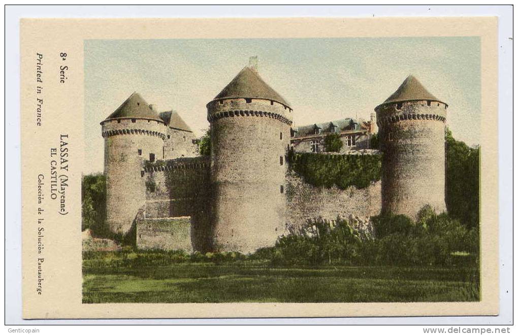 I3 - LASSAY - EL CASTILLO (coleccion De La Solucion Pautauberge) - Commentaire En Espagnol Au Dos (voir Scan) - Lassay Les Chateaux