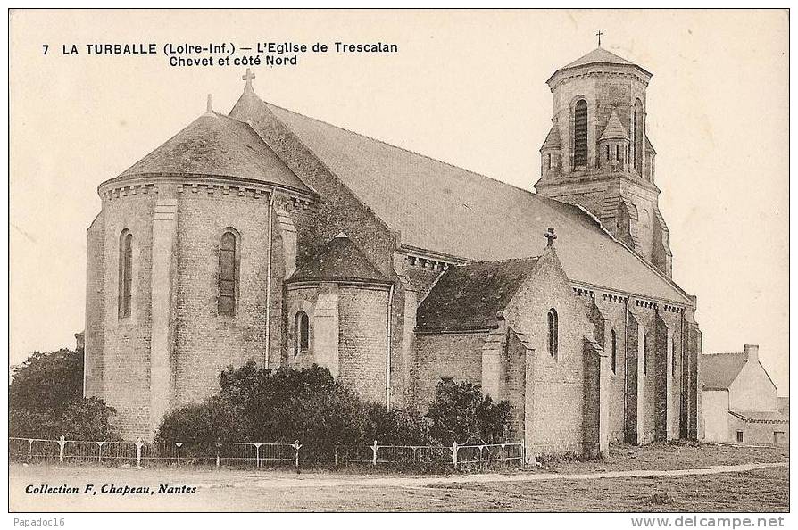 44 - La Turballe - Eglise De Trescalan - Chevet Et Côté Nord - (non Circulée) - La Turballe