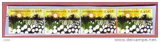 FINLAND  **  4. Stamps X 1.40 Euro = 5.60 Euro **  Travelled On Letter But Not Cancelled ( Finlande , Suomi ) - Oblitérés