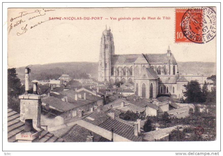 SAINT NICOLAS DE PORT - Vue Générale Prise Du Haut De Tibli (1907) - Saint Nicolas De Port