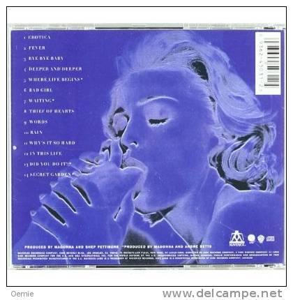 MADONNA  °°°°  EROTICA     14 TITRES     CD ALBUM  NEUF SOUS CELLOPHANE - Sonstige - Englische Musik