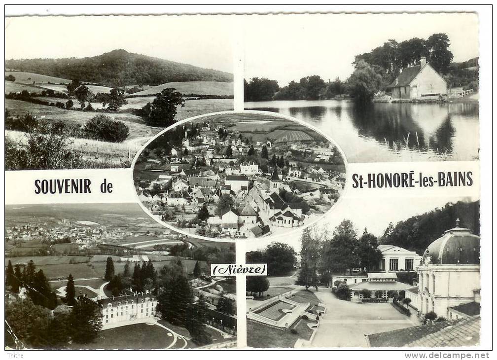 Souvenir De SAINT HONORE LES BAINS - Carte 4 Vues - Saint-Honoré-les-Bains