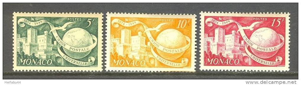 Monaco            UPU         SC# 245,245A,246 Mint - Otros & Sin Clasificación