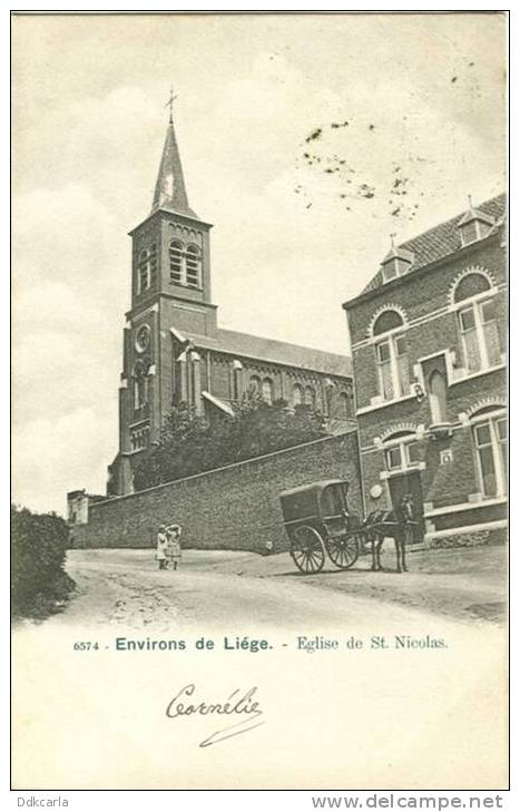 Environs De Liège - Eglise De St. Nicolas - Animée - Saint-Nicolas