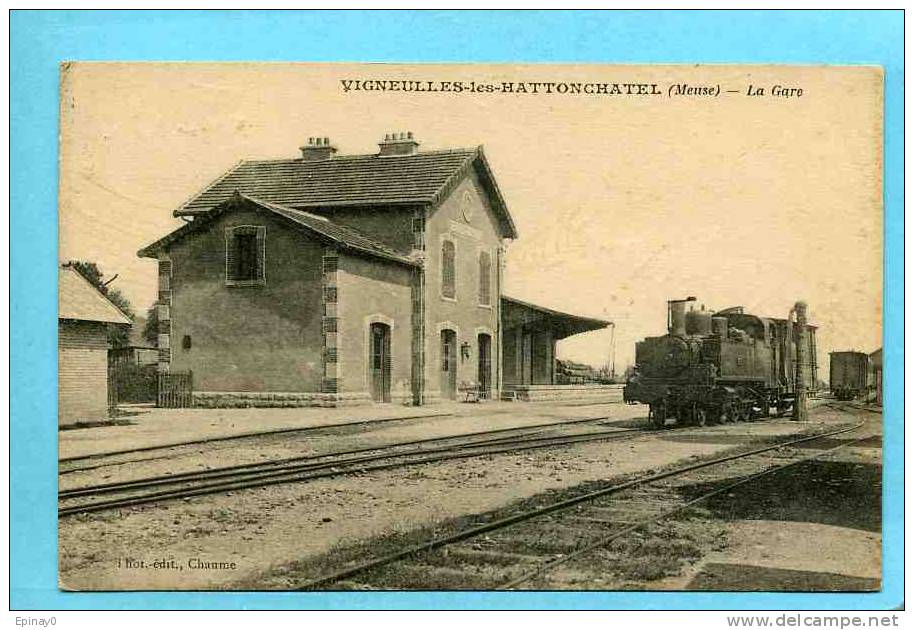 B - 55 - VIGNEULLES Les HATTONCHATEL - La Gare - Vigneulles Les Hattonchatel