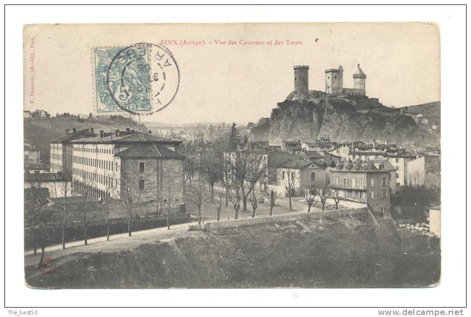 -   Foix   -   Vue Des Casernes Et Des Tours - Foix