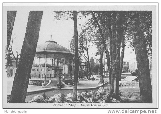 01 ) FL) OYONNAX, Un Joli Coin Du Parc, (Kiosque) - Oyonnax