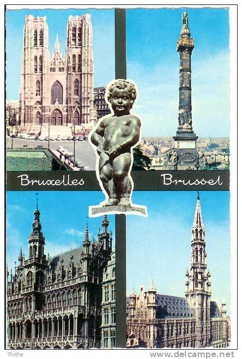 Souvenir De BRUXELLES - Mehransichten, Panoramakarten