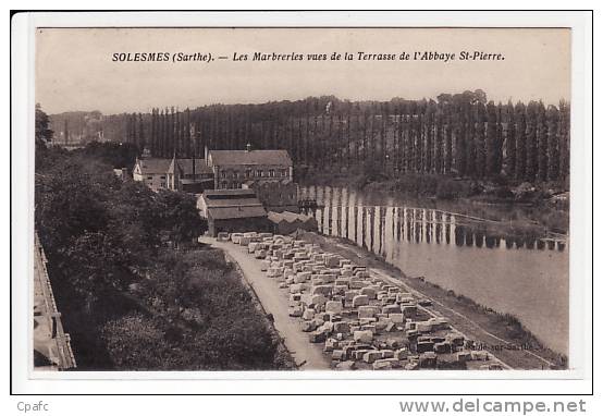 Solesmes : Les Marbreries Vues De La Terrasse De L´abbaye St Pierre - Solesmes