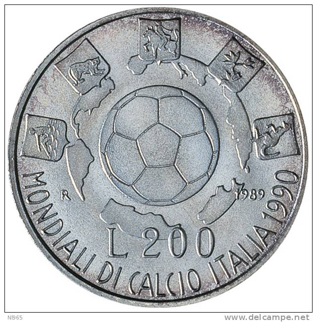 ITALY - REPUBBLICA ITALIANA ANNO 1990 - MONDIALI ´90 - ITALIA - II Emissione    - Lire  500 In Argento - Commemorative