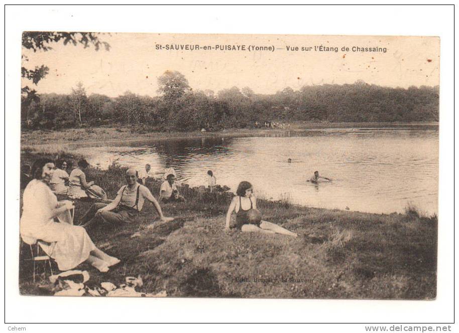 ST SAUVEUR EN PUISAYE 89 VUE SUR L´ETANG DE CHASSAING BELLE ANIMATION - Saint Sauveur En Puisaye