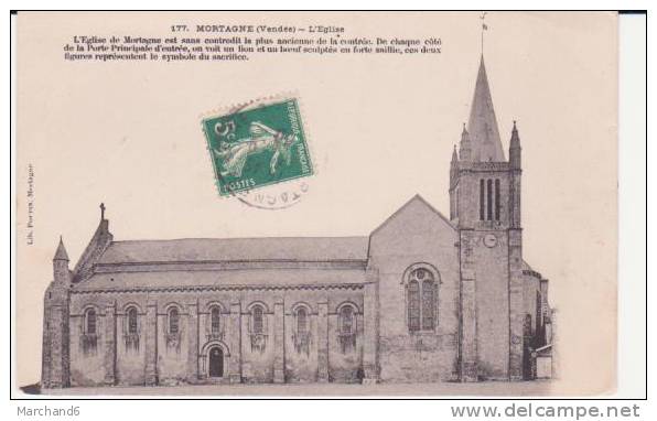 MORTAGNE SUR SEVRE . L EGLISE - Mortagne Sur Sevre