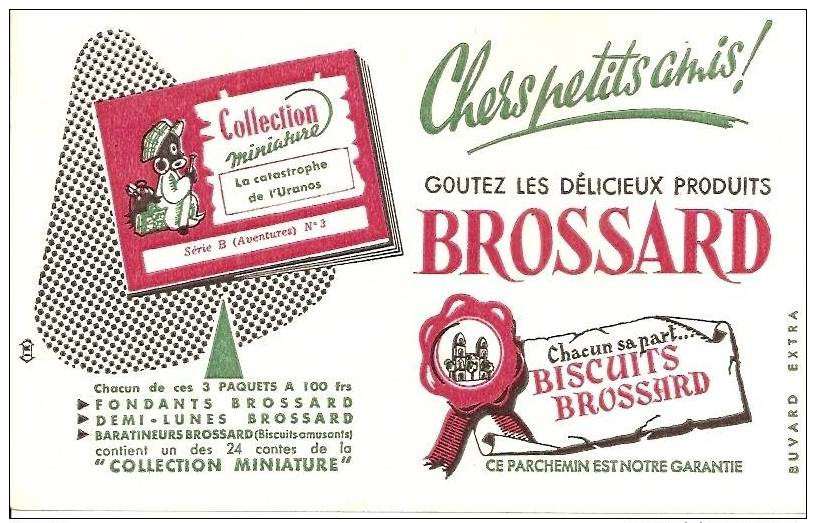 BISCUITS BROSSARD Collection Miniature B3 Aventures La Catastrophe De L´Uranos - Alimentaire