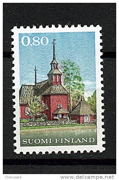 Finlande ** N° 637  - Série Courante. La Vieille église En Bois à Keuru - Neufs