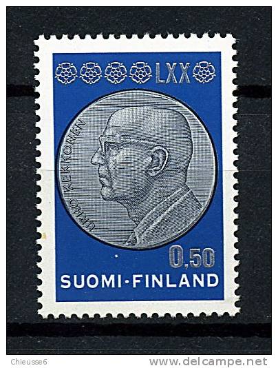 Finlande ** N° 645 - 70e Ann. De Urho Kekkonen - Ongebruikt