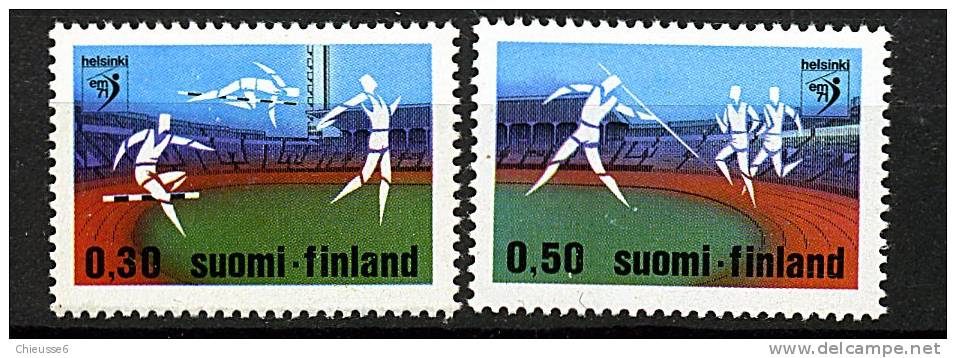 Finlande ** N° 659/660 - Championnats D'athlétisme à Helsinki - Used Stamps