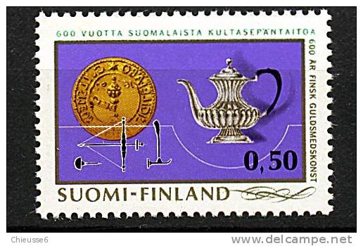 Finlande ** N° 661 - 6e Cent. De L'orfèvrerie Finlandaise - Gebraucht