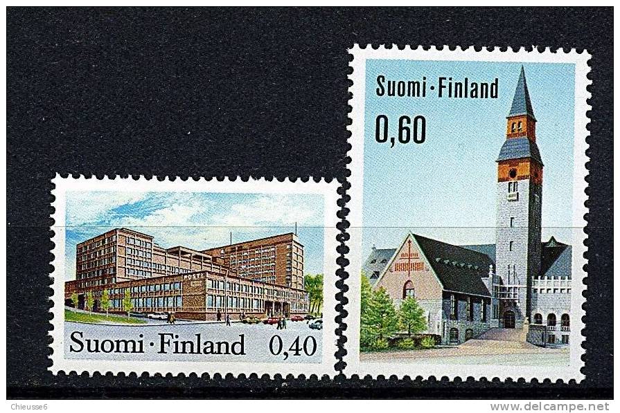 Finlande ** N° 683/684 - Série Courante. Maison Des Postes Et Musée National - Usati