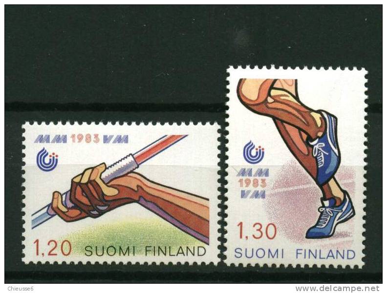 Finlande** N° 893/894 - 1ers Championnats Du Monde D'athlétisme - Usados
