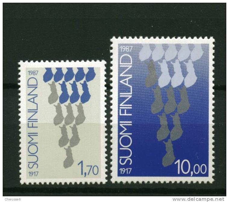 Finlande** N° 993/994 - 70è Anniversaire De L'indépendance Finnoise - Unused Stamps