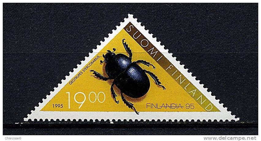 Finlande** N° 1267 - Insecte : Le Géotrupe Noir - Nuevos