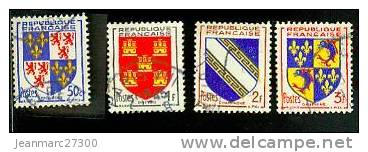 951-954 Oblitéré -0.15/objet Si Vous Achetez Groupé - 1941-66 Wappen