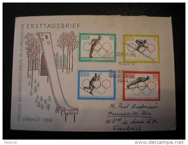 Lettre  DDR  - JO 1964 - Hiver 1964: Innsbruck