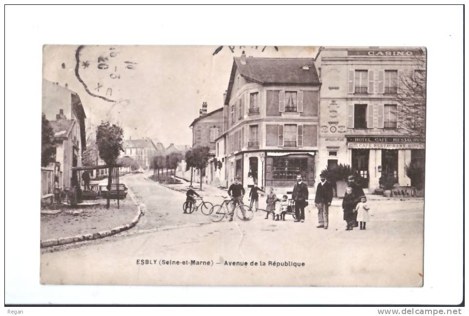 CPA----77----ESBLY----AVENUE De La REPUBLIQUE - Esbly