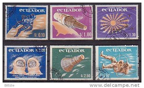 Raumfahrt, Ecuador 1208/13 , O  (2109)* - América Del Sur