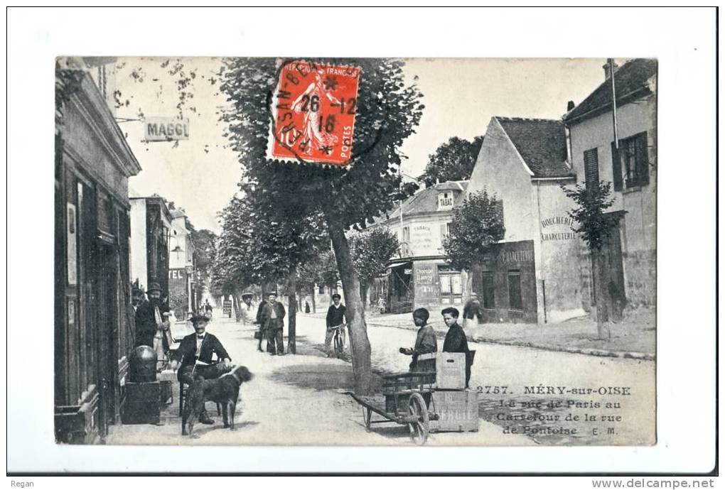 CPA----95----MERY-sur-OISE----RUE De PARIS- - Mery Sur Oise