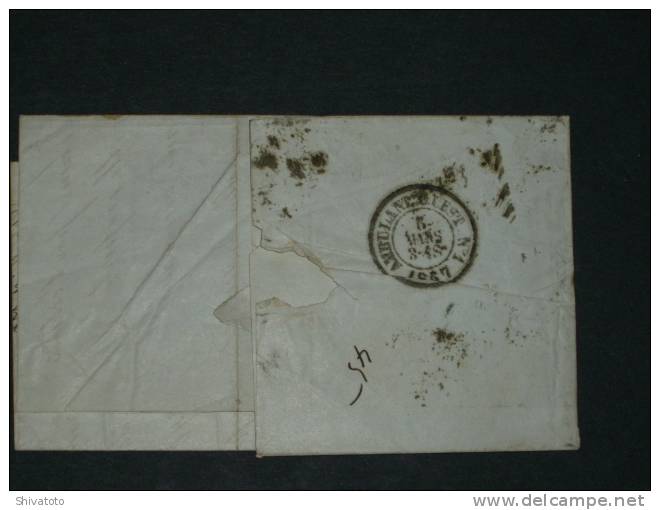 Nice Letter From Liege To Philadelphia - 1851-1857 Medaillons (6/8)